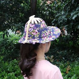 Chinese Style Products Fan Hat Spring And Summer Sun Shading Fashion Bamboo Fan Hat Foldable Bamboo Multifunctional Tourism Fan Hat Japanese Decor R230810