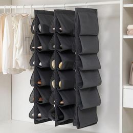 Storage Bags Shoes Bag Multi-Layer Space Saving Hanging Shoe Organiser Rack Closet For Home Bedroom