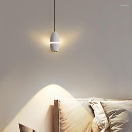 Pendant Lamps Minimalist Personality Bedside Bar Simple Office Exhibition Hall Cafe Milk Tea Shop Nordic Style Restaurant Small Chandelier