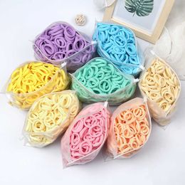 50/100PCS/Set Girls Small 3cm Elastic Hair Bands Colourful Children Nylon Scrunchie Headband Kid Ponytail Holder Hair Accessories