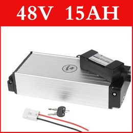 48V 15AH lithium battery 48v 750w samsung Aluminium alloy Rear rack ebike battery 48v electric bicycle li-ion battery