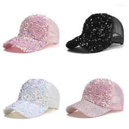 Ball Caps Rhinestone Sequin Cap Baseball Sun Hat Diamond Bling Cute Cool Summer Hats Fashionable Shinning Unisex Hip Hop Gorra
