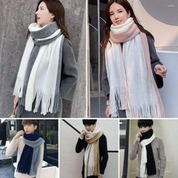 Scarves Fashion Color Matching Winter Thick Warm Shawl And Wrap Women Scarf Blanket Imitation Cashmere