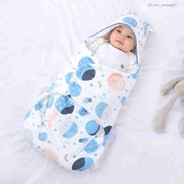 Pyjamas Baby sleeping bag anti foaming baby packaging blanket cotton cartoon sleeping bag 0-6M Z230811