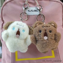 Stuffed Plush Animals Rabbit Shouting Bear Children Gift Shouting Dog Bag Decoration Plush Pendant Keychain Backpack Charms Stuff Plush Toy R230810