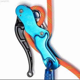 Rock Protection Professional Self-braking Descender Belay Device For Rock Climbing Tree Rigging Gear-12mm Single Rope HKD230810