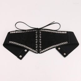 Belts Women Stretchy Waist Belt Vintage Elegant Wide Corset Designer Elastic Rope Decorative With Buckle