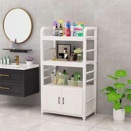 2-6 floor bathroom storage rack Multi-floor storage cabinet washbasin rack Toilet perforation-free multi-functional storage rack