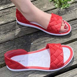 Sandals Women's Beach Non-slip 2023 Summer Fashion All-match Flat For Women Open Toed Shoes Zapatos De Mujer