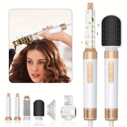 7-in-1 Portable Hot Air Brush: Get Professional Hair Styling Results at Home!