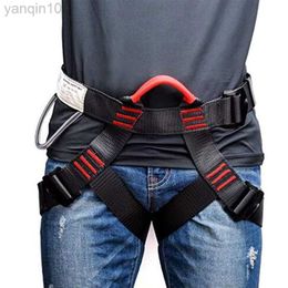 Rock Protection Anti-Fall Safety Belt Adjustable Half-Body Harness for Outdoor Activities Climbing Mountain Work Altitude Climbing HKD230810