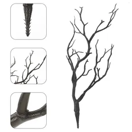 Decorative Flowers 4 Pcs Faux Antler Accessories Headband DIY Branches Halloween Ornaments Artificial Tree Wedding Layout Props Fake Plastic