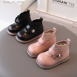 Hot Sale 2022 New Winter Baby Boots Warm Plush Rubber Sole Toddler Kids Sneakers Infant Shoes Flower Little Girls Boots F10142 T230811