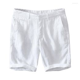 Men's Shorts 2023Summer Solid Colour Linen For Men Loose Casual Beach Plus Si Exquisite Capris Clothing Comfortable