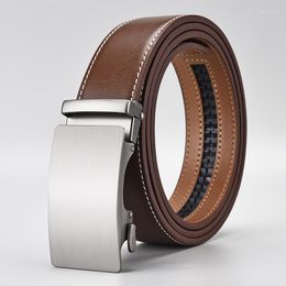 Belts Fashion Brand For Men Mens Belt Genuine High Quality Leather Luxury Strap Male Metal Automatic Buckle Gift