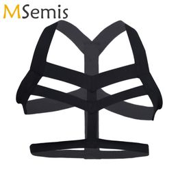 Adult Toys Sexy Halter Chest Harness Men Lingerie Shoulder Elastic Strap Hollow Out zentai Neck Straps Clubwear 230811