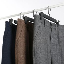 Men's Pants 2023 Autumn Winter Men Woollen Business Dress Office Social Suit Trousers Male Casual Pantalon Homme Classique