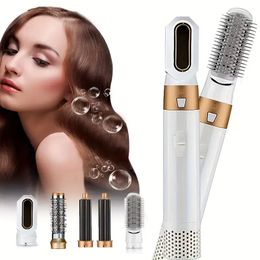 Transform Your Hair with the 5-in-1 Hot Air Comb: Automatic Curling & Straightening for Salon-Quality Results!