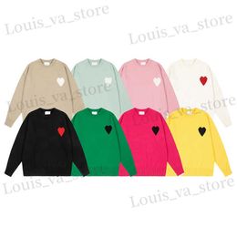 paris mens sweaters y2k hoodies designer heart classic knitwear sweater womens candy-colored pullover sweater cardigan crew neck streetwear T230811