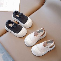 Sneakers 2023 Autumn Fall Children Shoes Kids Slip-on Sneakers School Toddler Canvas Shoes Unisex Boys Girls Casual Shoes White Black R230810