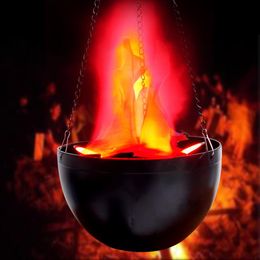 selling electronic brazier 20cm small brazier lamp bar Halloween decoration lamp flame lamp bonfire party chandelier230t