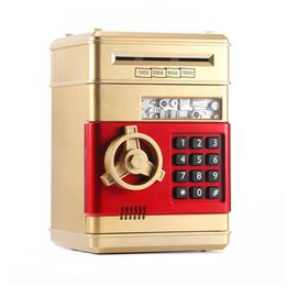 Novelty Items Electronic Piggy Bank Safe Box Money Boxes For Children Digital Coins Cash Saving Safe Deposit Mini ATM Machine Kid Xmas Gifts 230810