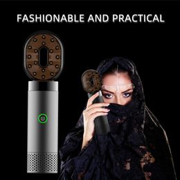 Novelty Items Arabic Incense Electronic Portable Hair Air Freshener Comb Ramadan Muslim Aroma Diffuser USB Rechargeable Burning Holder 230810