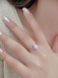 2023 Fashion New Popular Geometric Aubao Ring Simple and Advanced Design Sense Versatile Jewelry s925 Sterling Silver