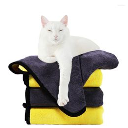 Dog Apparel Absorbent And Quick-dryingTowels For Cat Microfiber Strong Absorbing Water Bath Pet Towel Dry Hair Towels Supplies