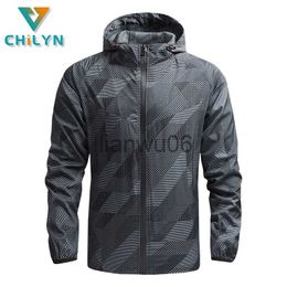 Men's Jackets CHILYN Spring Outdoor Jacket Waterproof Thin Trekking Coat Autumn Outwear Windbreaker Zipper Hooded Coat Slim Coat Mens Jackets J230811