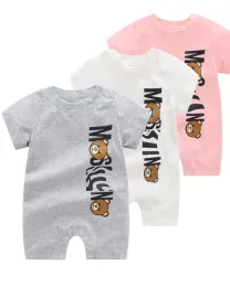 Säuglingsbabys Druckbrief Schweiß Herz Sommer Baumwolle Modedesigner Jungenstuhl Kinder Girls Jungen klettern Kinderpyjamas Anzug Kleidung