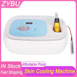 Cool Hot EMS Skin Tightening Anti Puffiness Facial Electroporation Machine Face Cryotherapy Anti Ageing Wrinkle Removal Facial Rejuvenation Beauty Cooling