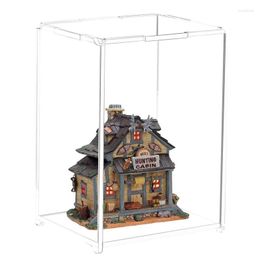Storage Bottles Acrylic Display Box Clear Transparent With Lid Multi-purpose For Desk Kitchen Store