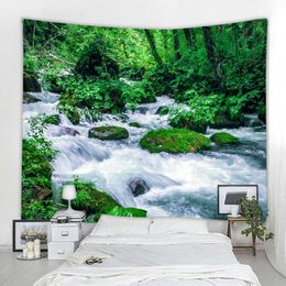 Tapestries Wall Hanging Boho Tapestry Mandala Wall Artist Home Decor Tapestry Beautiful Nature Waterfall Landscape Tapestry