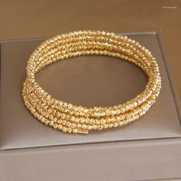 Bangle Multilayer Irregular Beads Open Bangles&bracelets For Women Fashion Brand Jewelry Delicate Bangles