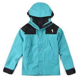 Men's Designer Fashion jackets for women Spring Autumn outdoor sport Windproof and waterproof Hooded jacket 08