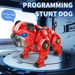 ElectricRC Animals Intelligent Pet Remote Control Robot Puppy Dog Sensor Touch Programming Start Children Mechanical 230810