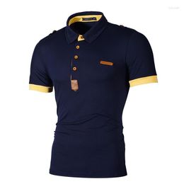 Men's Polos Boys Casual Fashion Short Sleeved T-shirt Slim POLO Shirt Sportswear Wear