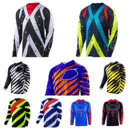 Motorcycle T-shirt men's long-sleeved quick surrender suit casual breathable large size T-shirt quick-drying motorcycle suit