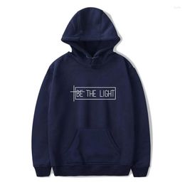 Men's Hoodies Be The Light Fashion Hip Hop Sweatshirts Casual Men Women Hooded Pullover Tops Long Sleeve Hoodie Clothes Plus Size 4XL