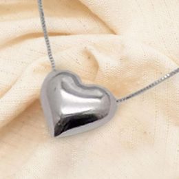 Pendant Necklaces Love Heart Necklace Handmade Romantic Jewelry Gifts 3D Stylish For Teen Girlfriend Women Girls Mom Wife Dating Party