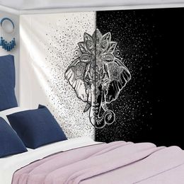 Tapestries Mandala Elephant Tapestry Wall Hanging Beach Picnic Blanket Camping Tent Travel Sleeping Pad Can Be Customized