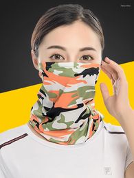 Bandanas Outdoor Sports Bandana Silk Sunscreen Absorbent Sweat Riding Scarf Digital Color Printing Variety Fishing Face