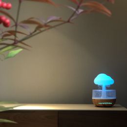 Other Home Garden Weljoy Zen Rain Cloud Night Light Aromatherapy Essential Oil Diffuser Relaxing Humidifier with Calming Water Drops Sounds 230810