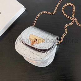 Shoulder Bags Yangqi Candy Colour Small Bag 2023 New Trend Fashion Stone Pattern One Shoulder Saddle Bag Simple Chain Shoulder Bagstylishhandbagsstore