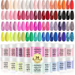 36-Color Dip Powder Nail Kit: Quick-Drying Starter Set for Salon-Quality Home Manicures!