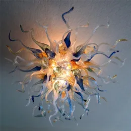 Modern Vintage Chandelier Luxury Artistic Suspended Lights With Ceiling Hand Blown Murano Glass Pendant Lamp Indoor