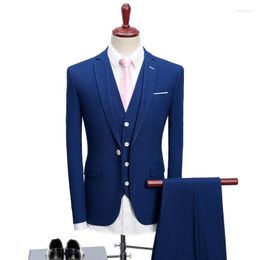 Men's Suits Three-piece Suit 2023 Fashion Spring And Autumn Comfort Business Jacket Groom