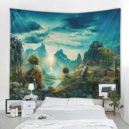 Tapestries Bohemian Wall Decoration Home Bedroom Living Room Decoration Fantasy Scenery Background Wall Decoration Tapestry