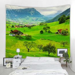 Tapestries Home Decoration Tapestry Wall Hanging Digital Printing Home Tapestry Beautiful Landscape Pattern Wall Hanging